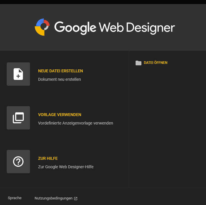 google web designer website